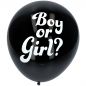 Preview: Girl or Boy Konfettiballon Schwarz/Rosa